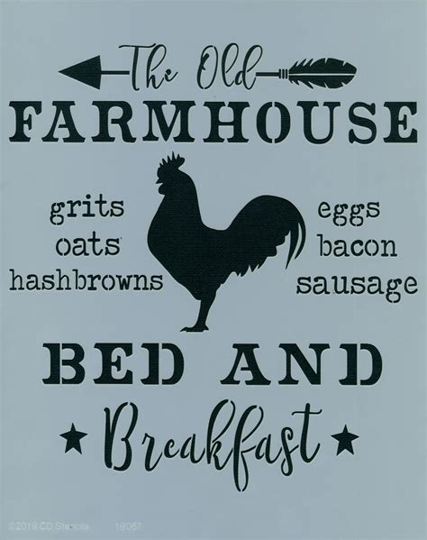 The Old Farmhouse | Stencils, Stencil designs, Old farmhouse