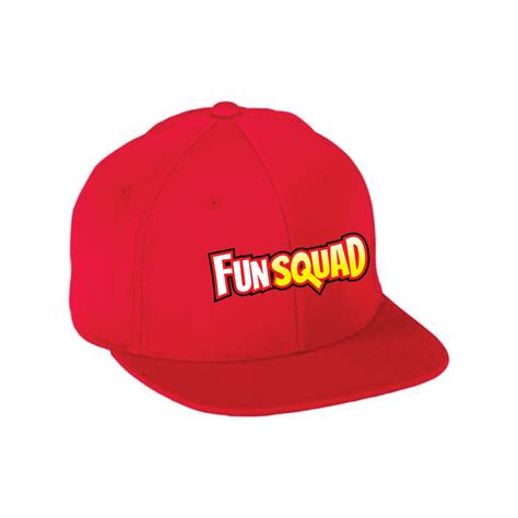 Hat Flat Brim - Fun Squad Red – FunSquadMerch