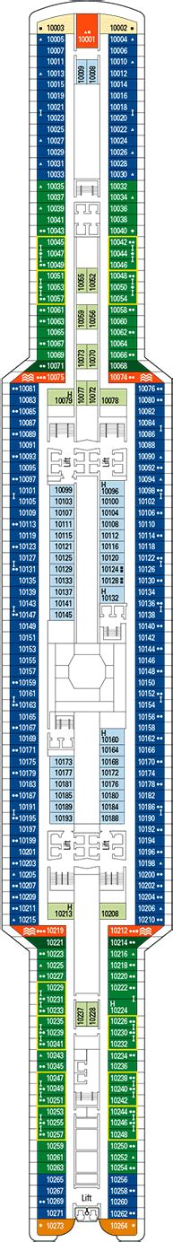 MSC Seaview Deck plan & cabin plan