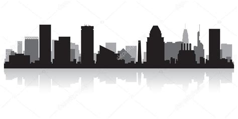 Baltimore city skyline silhouette — Stock Vector © Yurkaimmortal #28855933