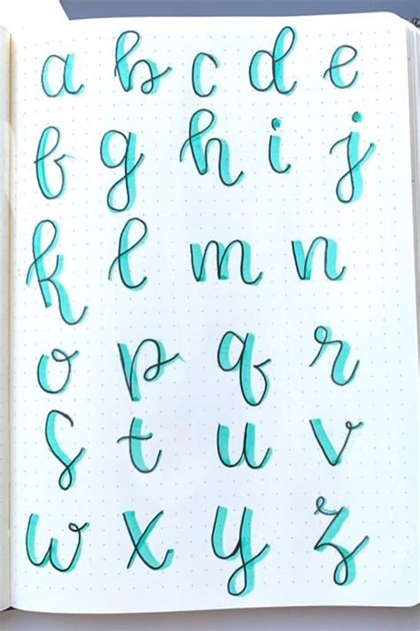 Creative Alphabet Lettering Ideas for Bullet Journals