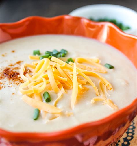 Easy Cheddar Cauliflower Soup - The Food Charlatan