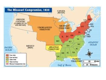 The Missouri Compromise Map Activity by Will Teach For Ice Cream