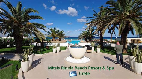 Mitsis Rinela Beach Resort & Spa [Crete] October 2020 4K - YouTube