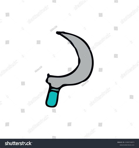 Sickle Shape Vector Artwork Icon V1 Stock Vector (Royalty Free ...