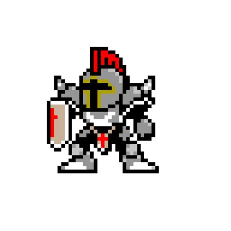 Pixel Art Knight Sprite