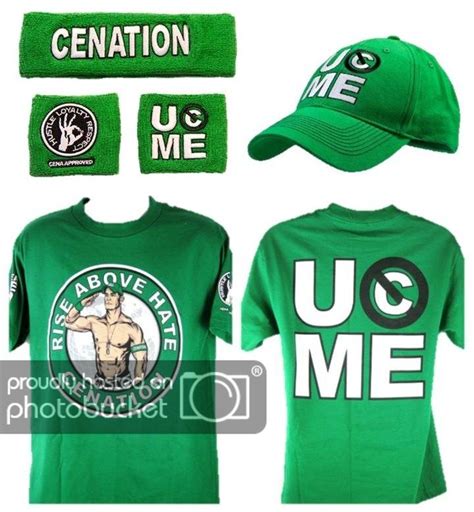 John Cena Green Cenation Kids Costume T Shirt Baseball Hat Headband ...