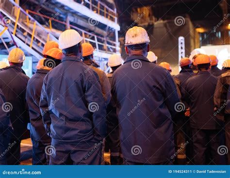 Strike of Workers in a Heavy Industry. Stock Image - Image of event ...