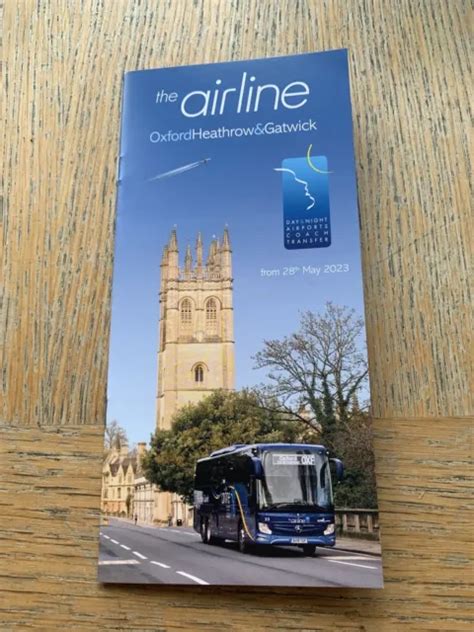 OXFORD BUS COMPANY 'the airline': Heathrow and Gatwick coach timetable May 2023 EUR 1,66 ...