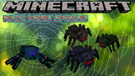 MUCH MORE SPIDERS MOD - MINECRAFT 1.12.2 (MOD SHOWCASE) - YouTube