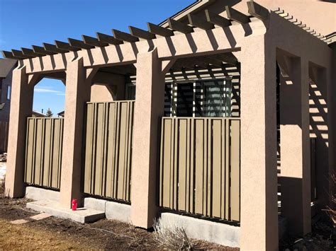 Stucco Deck Cover with Custom Rail | Custom Deck & Patio Builder | Colorado Springs