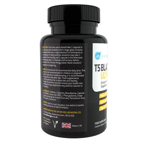 T5 Black Ultimate Strongest Fat Burner Diet Capsules Weight Loss ...