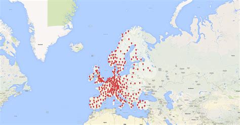 Electric Charging Stations Map Europe