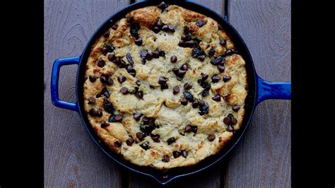 Yummy Bread Pudding with Chocolate Chips - YouTube