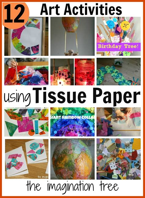 12 Art Activities using Tissue Paper - The Imagination Tree