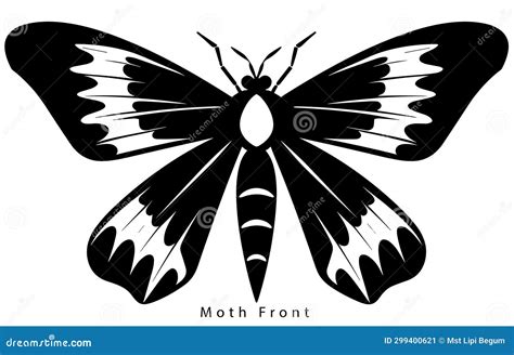 Monarch Butterfly Silhouette. Vector Illustration Stock Illustration ...