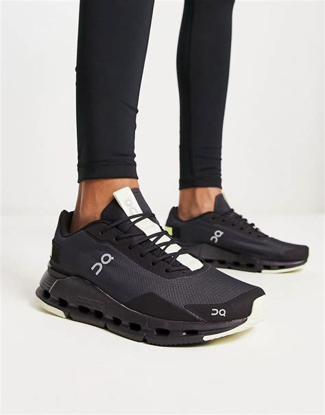 ON – Cloudnova – Sneaker in Schwarz und Gelb | ASOS | Sneakers fashion ...