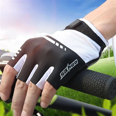 Cycling Gloves Half Finger GEL Pad Racing Antiskid Breathable Road Mountain Bike Gloves Ourdoor ...