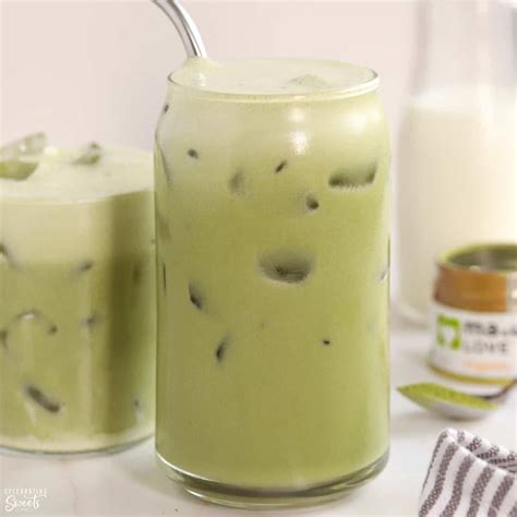 Easy Iced Matcha Latte - Celebrating Sweets