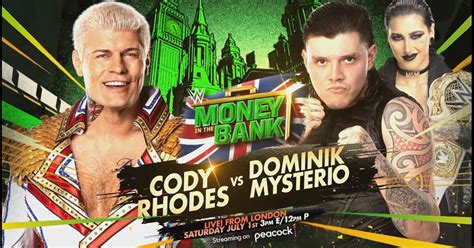 Cody Rhodes vs. Dominik Mysterio Set For WWE Money In The Bank