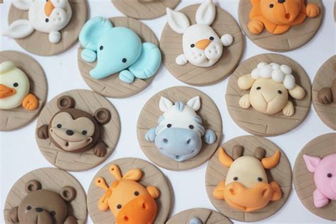 Fondant animals fondant toppers fondant ark animals | Etsy | Fondant ...