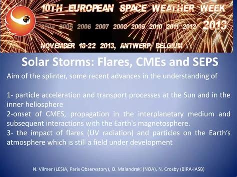 PPT - Solar Storms: Flares, CMEs and SEPS PowerPoint Presentation, free ...