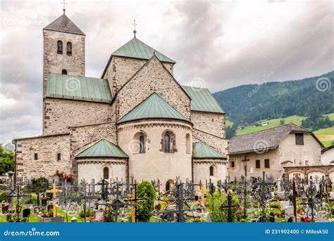 View at the Abbey Church in San Candido - Italy Editorial Image - Image ...