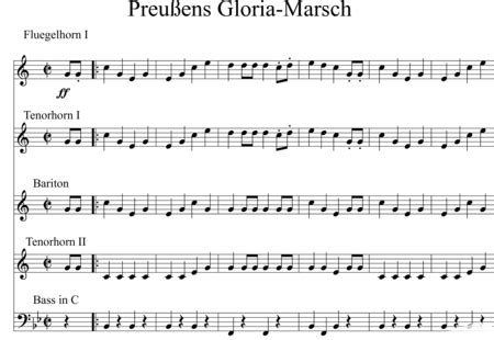 Preußens Gloria(arr. by Matthias Kirchner) - Gottfried Piefke | Sheet music to download