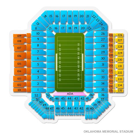 Oklahoma Memorial Stadium Tickets - Oklahoma Memorial Stadium Seating ...