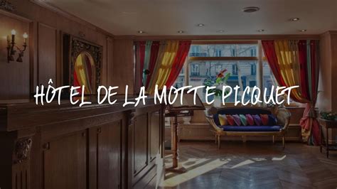 Hôtel de la Motte Picquet Review - Paris , France - YouTube