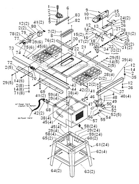 Jet JTS-10DD Parts List and Diagram : eReplacementParts.com