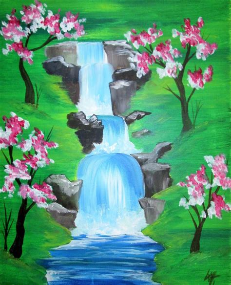 How To Draw A Simple Waterfall