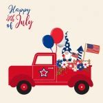 American Independence Day Truck Free Stock Photo - Public Domain Pictures