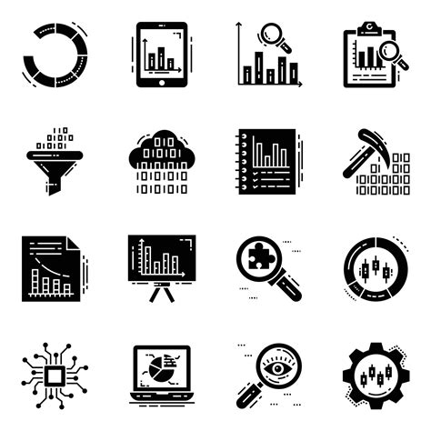 Data Analysis Solid Icons Pack 16113283 Vector Art at Vecteezy