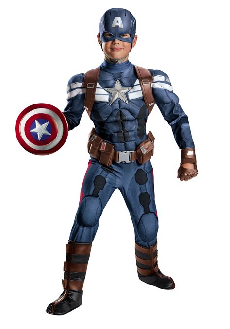 Boys Stealth Captain America Movie 2 Prestige Costume Halloween ...