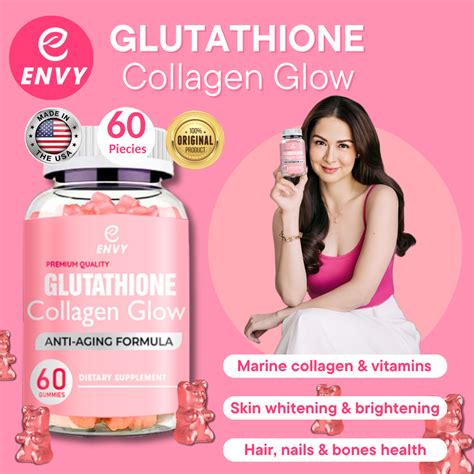 『BUY 1 TAKE 1』Envy glutathione collagen glow gummies anti-aging ...