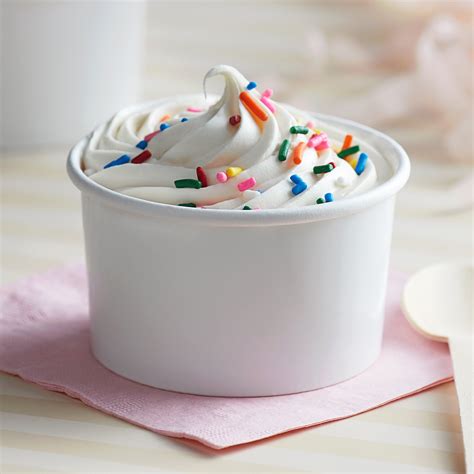 Choice 6 oz. White Paper Frozen Yogurt / Food Cup - 1000/Case