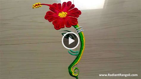 Beautiful Ganesh/Ganpati Rangoli Designs with Flowers - ArtsyCraftsyDad