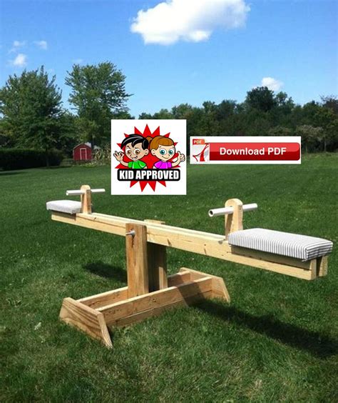 Playground Equipment Plan/seesaw Plan/teeter Totter - Etsy | Wood playground, Outdoor playground ...