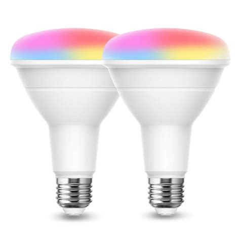 BR30 Smart LED Light Bulbs, RGB Color Changing, Daylight Warm White ...