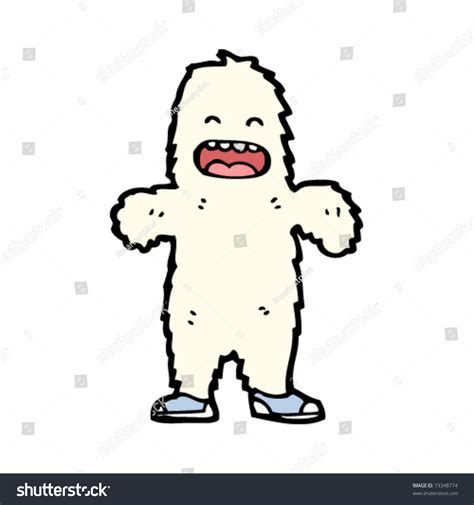 Abominable Snowman Cartoon Stock Vector Illustration 73348774 ...