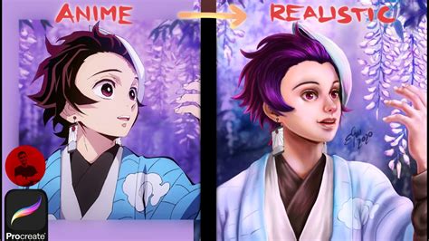 Drawing Tanjiro Kamado Wisteria Scene (Kimetsu no Yaiba/Demon Slayer ...