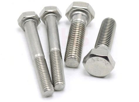 304 / 316 Stainless Steel Hexagon Head Cap Screw Partically Threaded ...