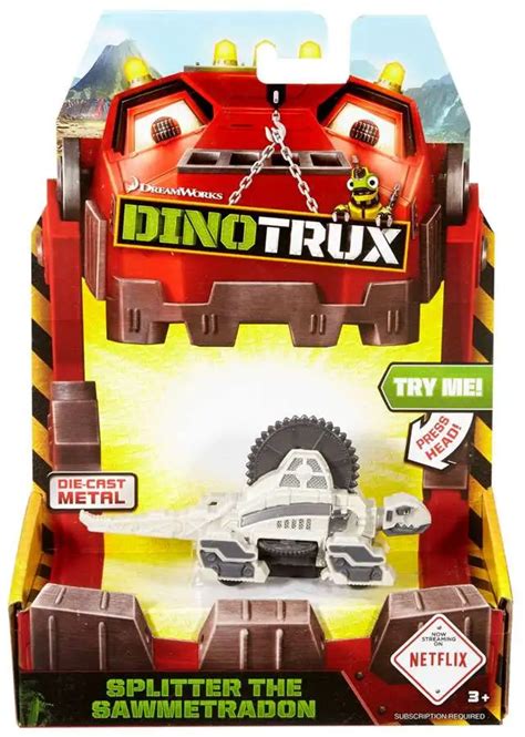 Dinotrux Splitter The Sawmetradon Diecast Figure Mattel Toys - ToyWiz