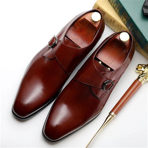 Mens formal shoes leather oxford shoes for men dressing wedding men's ...