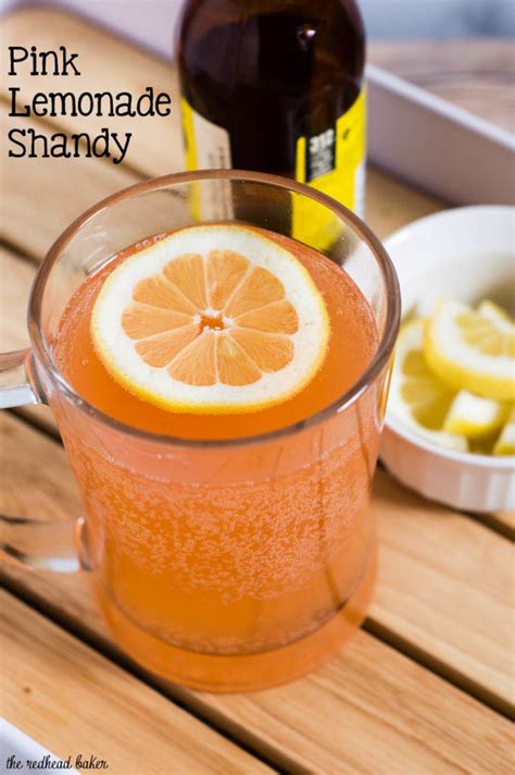 Pink Lemonade Shandy Recipe by The Redhead Baker