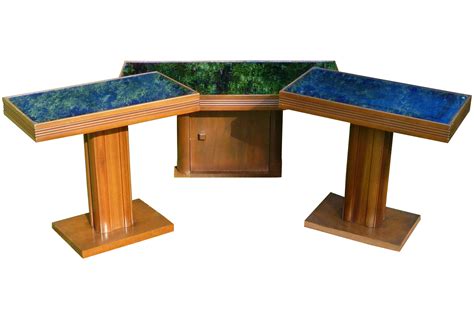 Art Deco Cobalt Blue Coffee End Tables - Set of 3 | Coffee and end tables, End table sets, Art deco