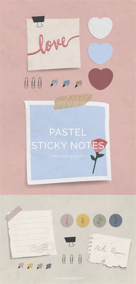 Pastel sticky notes in 2020 | Creative banners, Notes design, Note paper