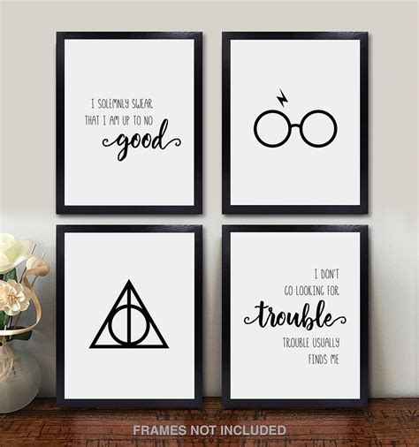 Harry Potter Wall Art - Set of 4 Unframed 8x10 Pearl Print… | Flickr