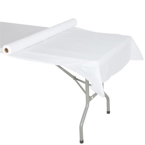 Atlantis Plastics 2TCW300C White Plastic Roll Table Cover - 300' Roll